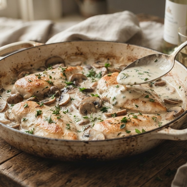 Kip met champignons recept