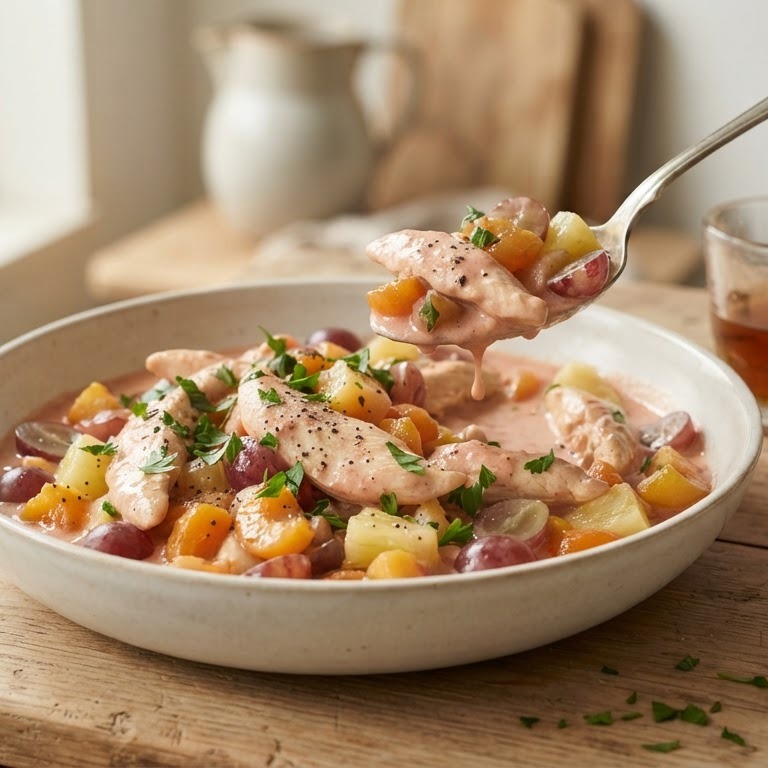 Kip met fruit recept