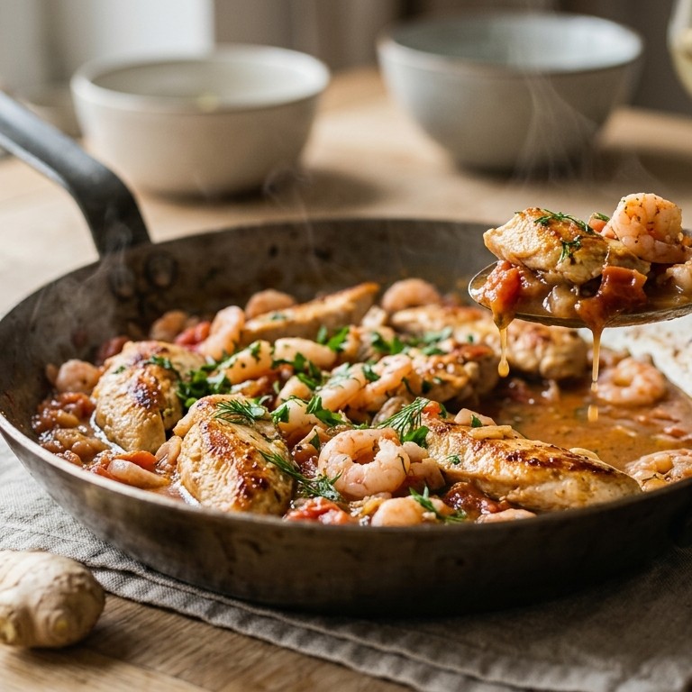 Kip met garnaal recept