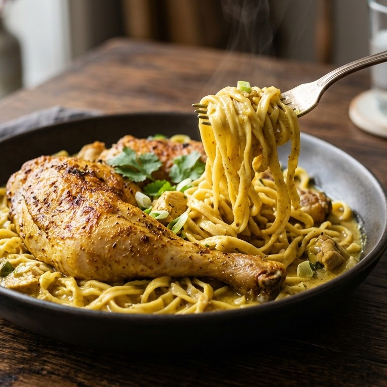 Kip met kerriemie recept