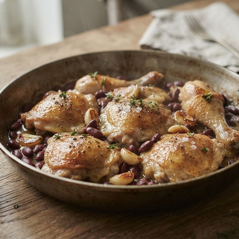 Kip met knoflook-citroen recept