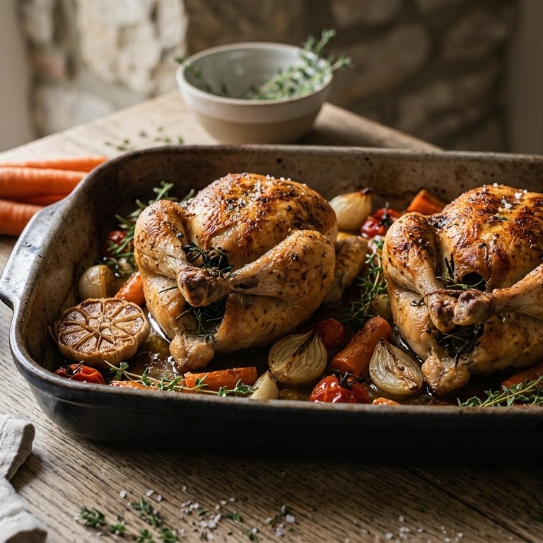 Kip met knoflook recept