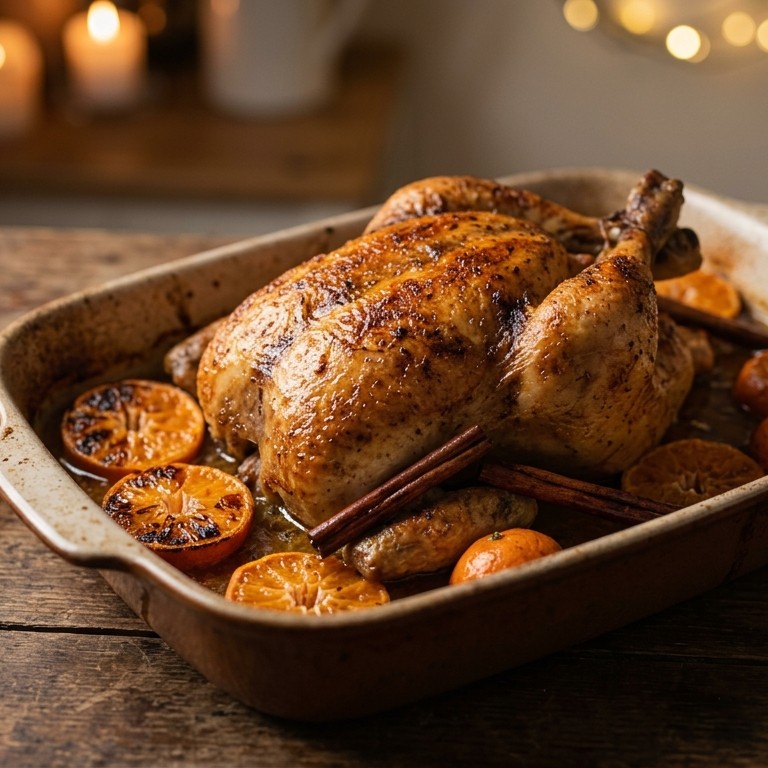 Kip met mandarijn uit de oven recept