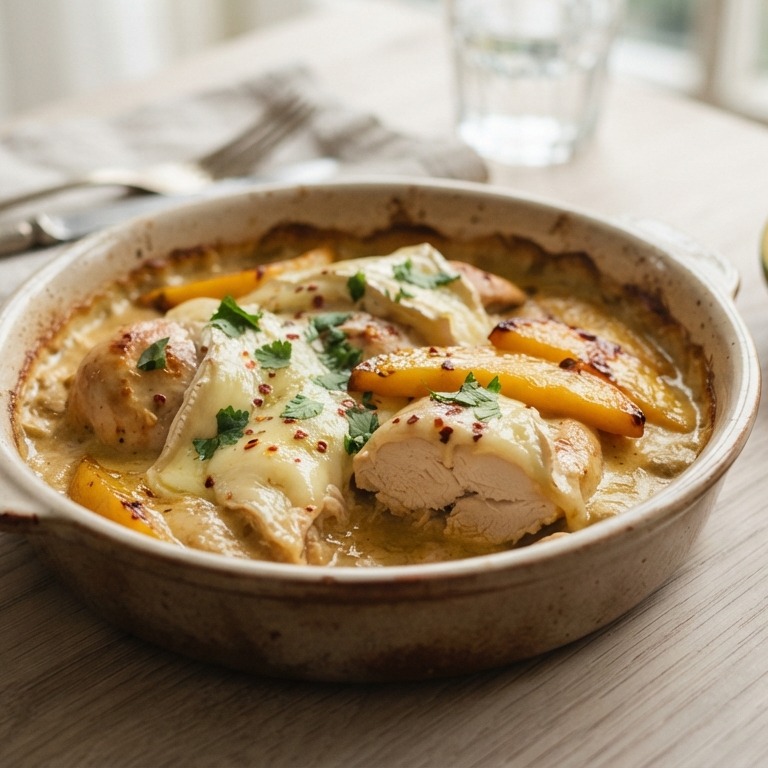 Kip met mango en brie recept
