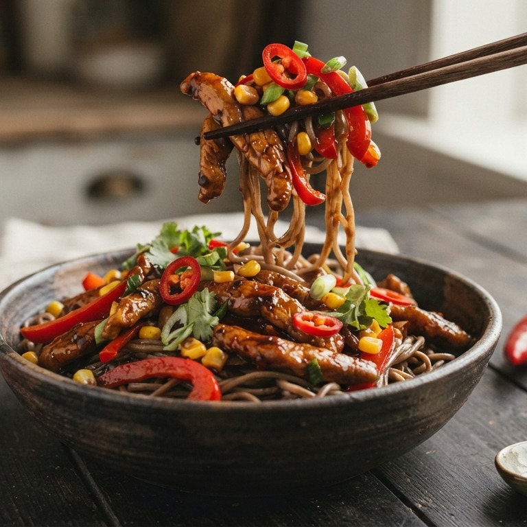 Kip met paprika en chilipeper recept