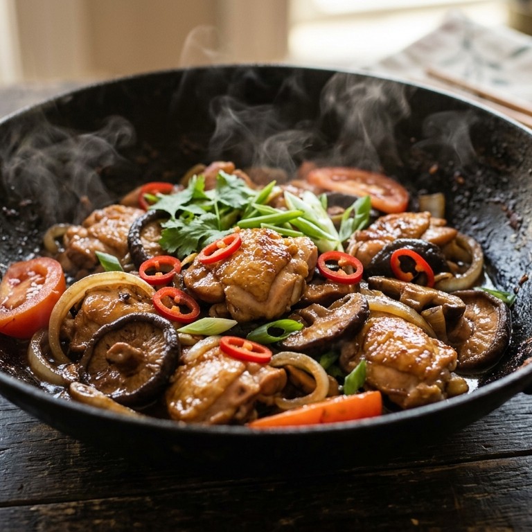 Kip met Shii-take recept