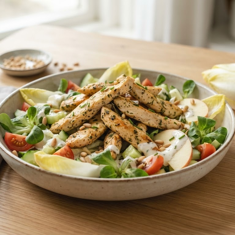 Kip met witlofsalade recept