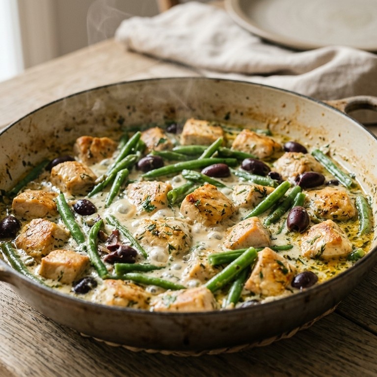 Kip met yoghurt en olijven recept