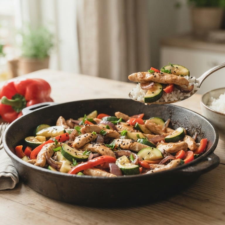Kip met zomergroenten recept