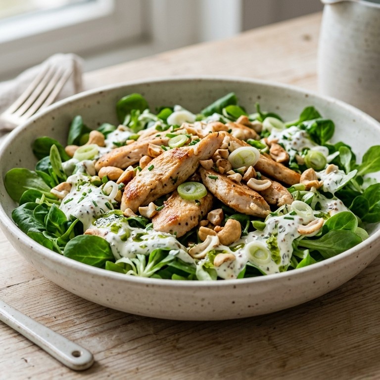 Kip-notensalade recept