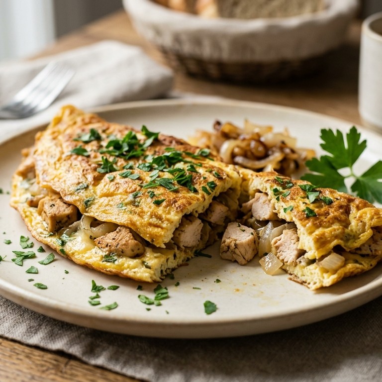 Kip omelet recept
