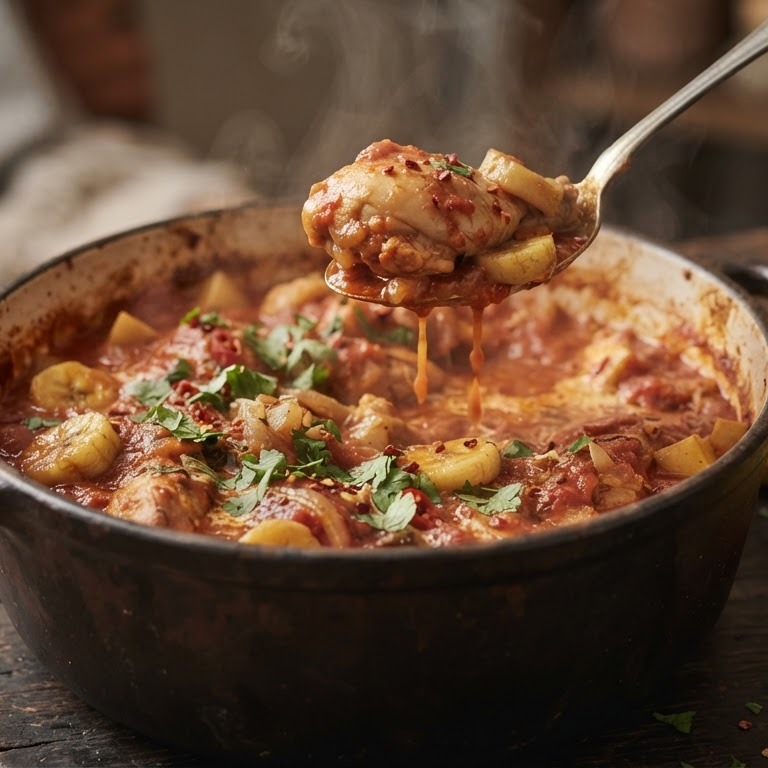 Kip op zijn Congolees recept