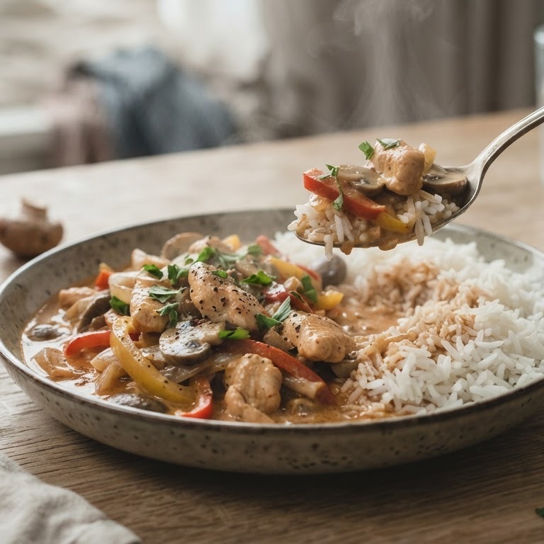 Kip paprika ragout met rijst recept