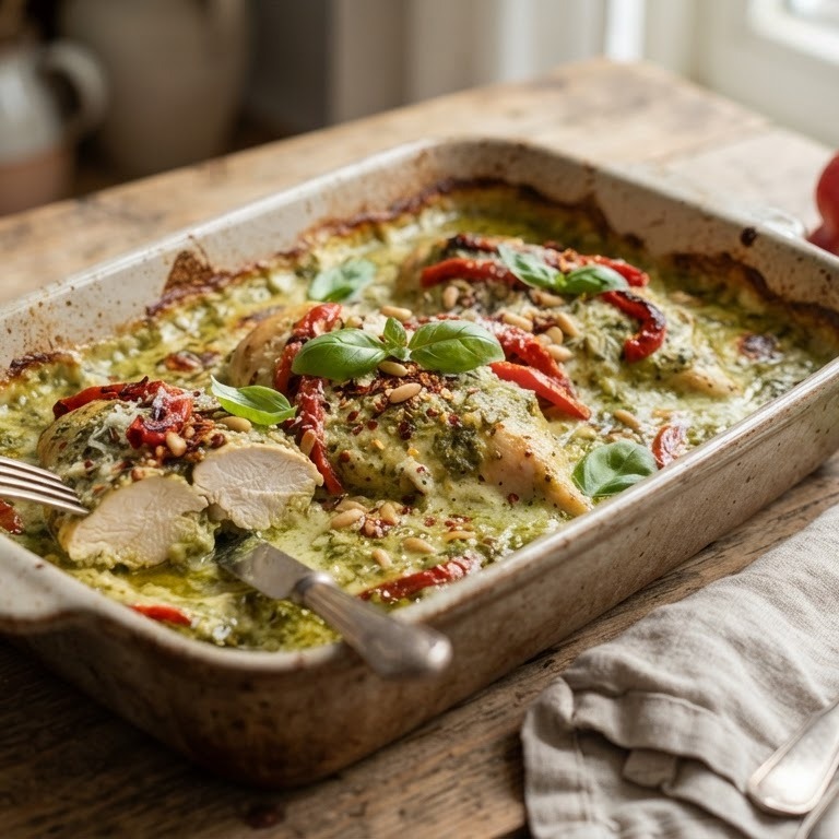 Kip Pesto uit de oven recept