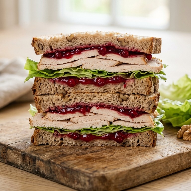 Kip-rode bessensandwich recept