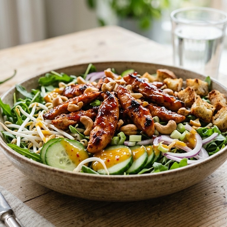 Kip sweet chili maaltijdsalade recept