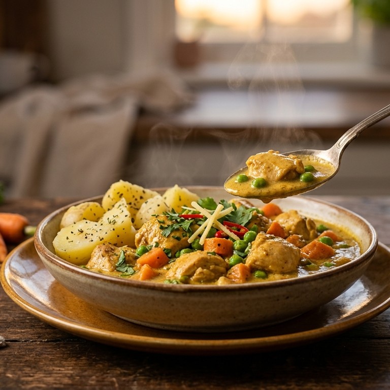 Kipcurry recept