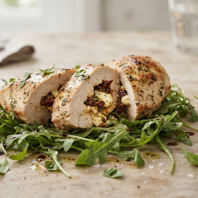 Kipfilet gevuld met zongedroogde tomaten en feta recept