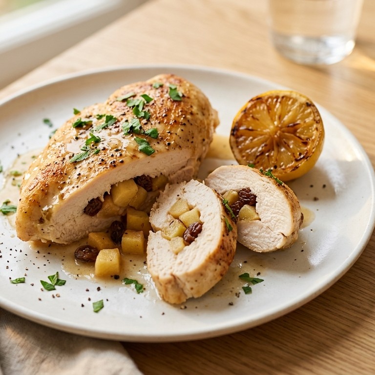 Kipfilet met appelvulling recept
