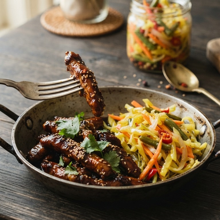 Kipfilet met atjar recept