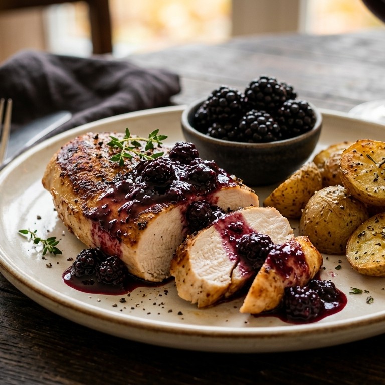 Kipfilet met bramensaus recept