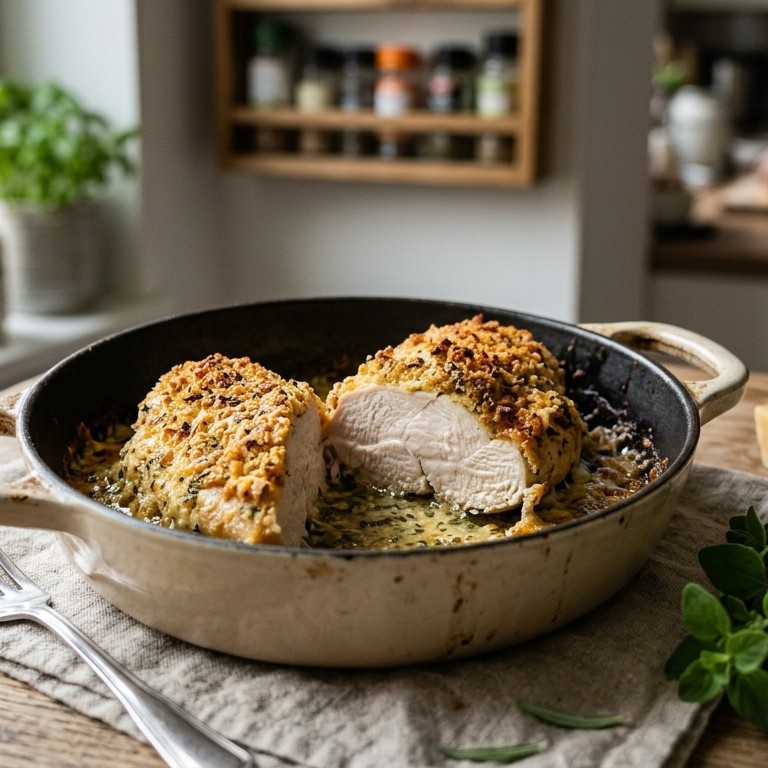 Kipfilet met korstje uit de oven recept