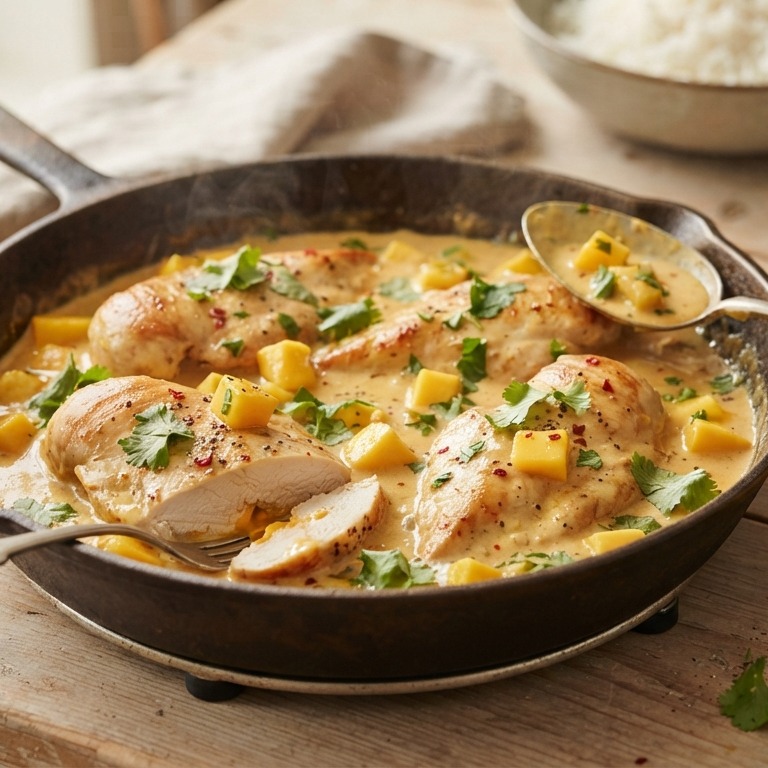 Kipfilet met mango recept