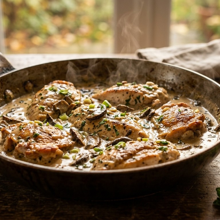 Kipfilet met porcini mix recept
