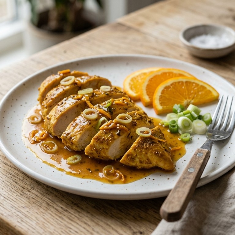 Kipfilet met sinaasappelsaus recept