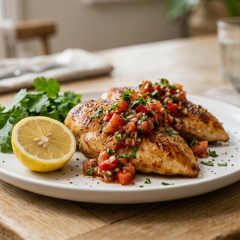 Kipfilet met tomatensalsa recept