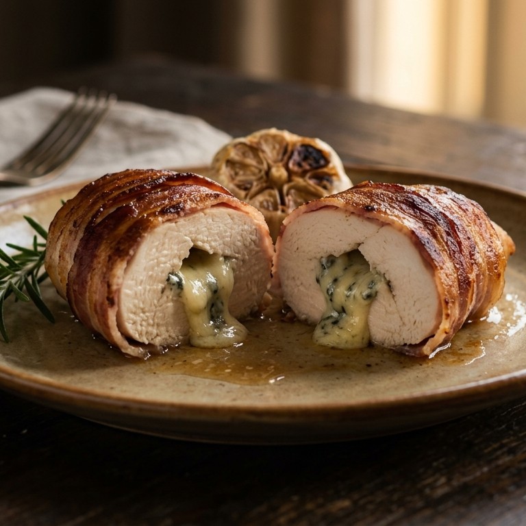 Kipfilet/Stilton surprise recept