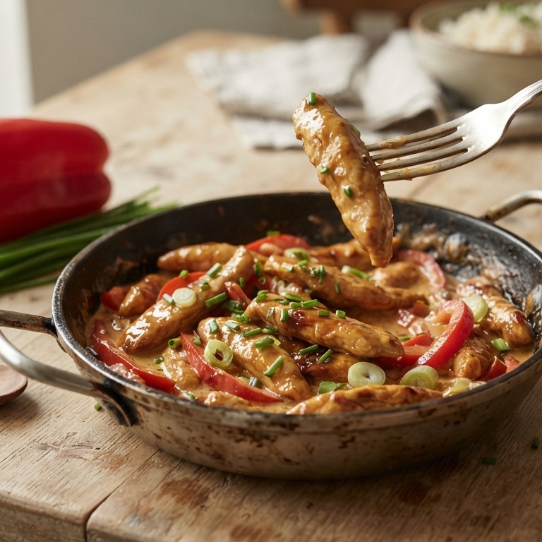 Kipfiletreepjes recept