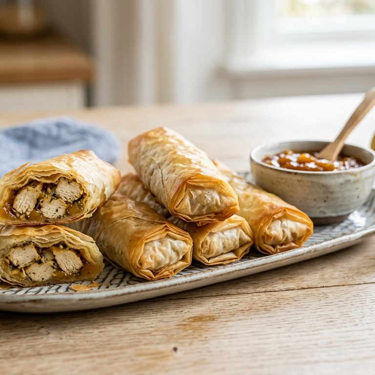 Kipfilorolletjes recept