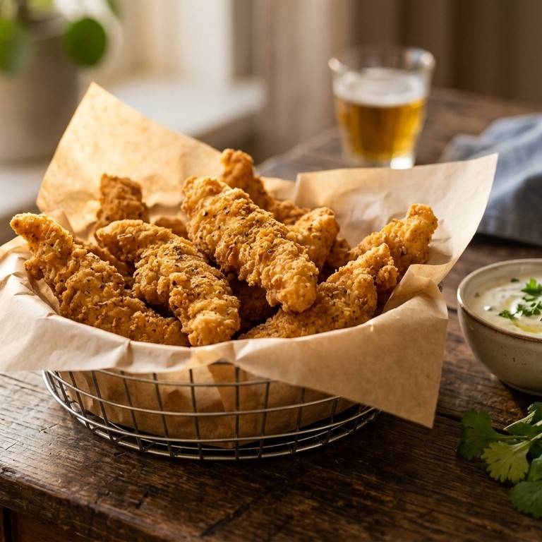 Kipgoujons recept