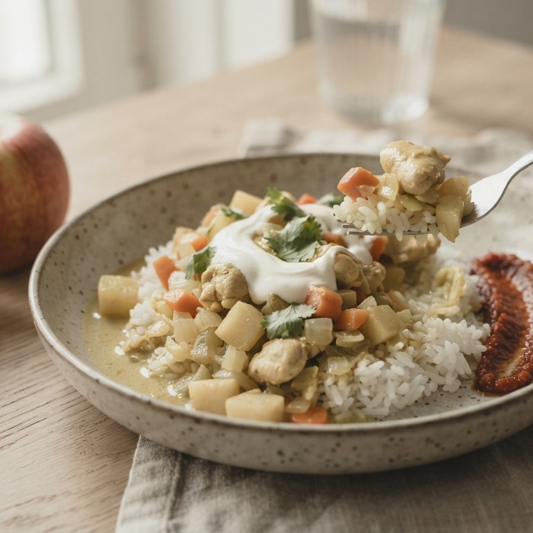 Kipkerrie met rijst recept