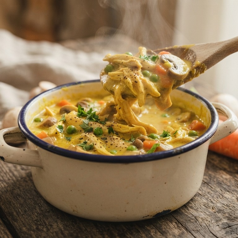 Kipkerrie ragout recept