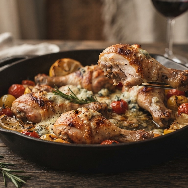 Kipkluiven met Cabrales recept