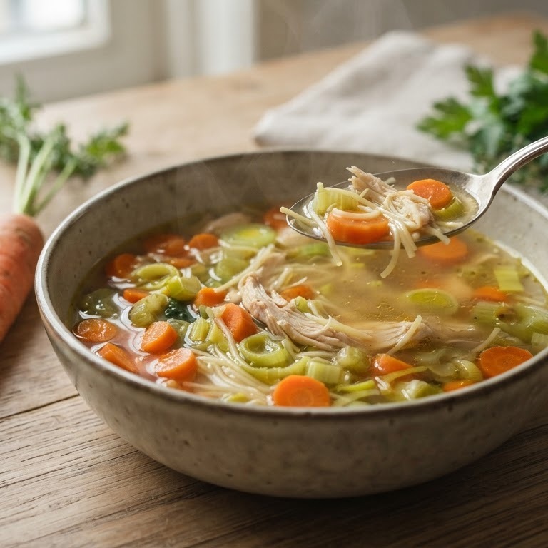 Kippen-groentesoep recept