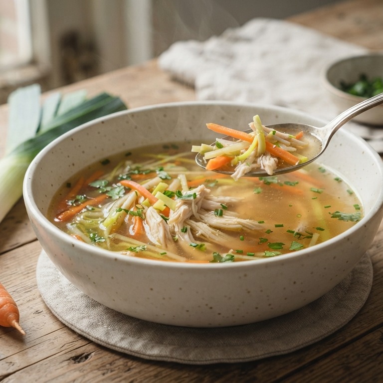 Kippen-juliennesoep recept