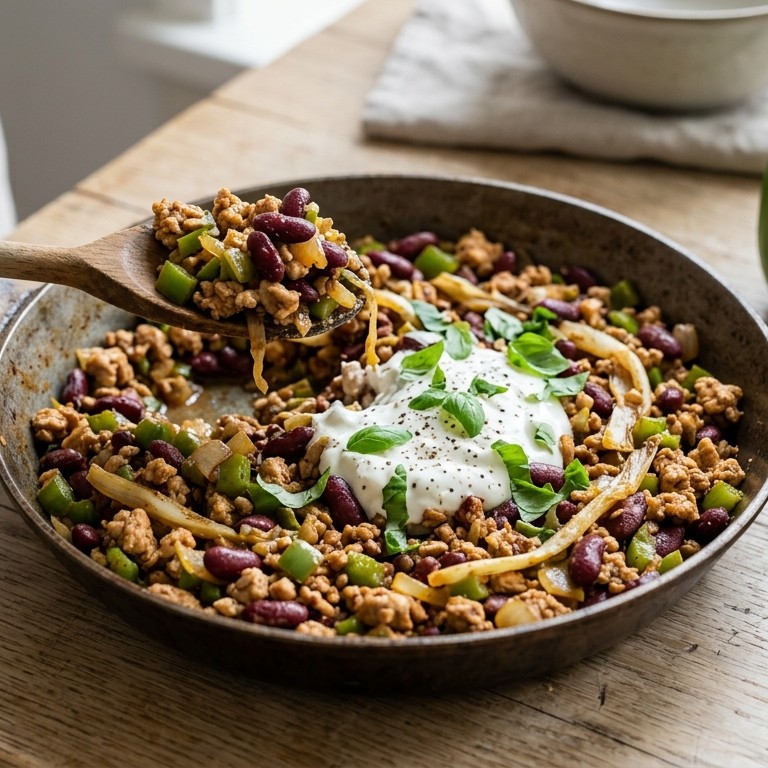 Kippengehakt met kidney beans recept