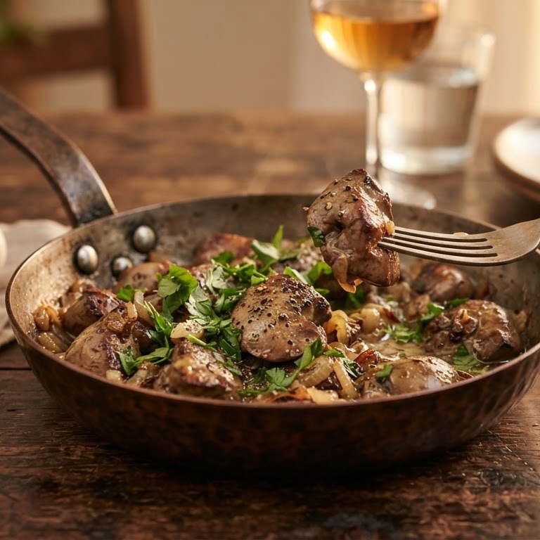Kippenlevers recept