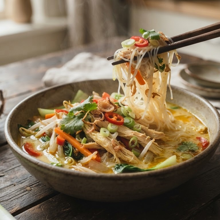 Kippensoep met mihoen recept