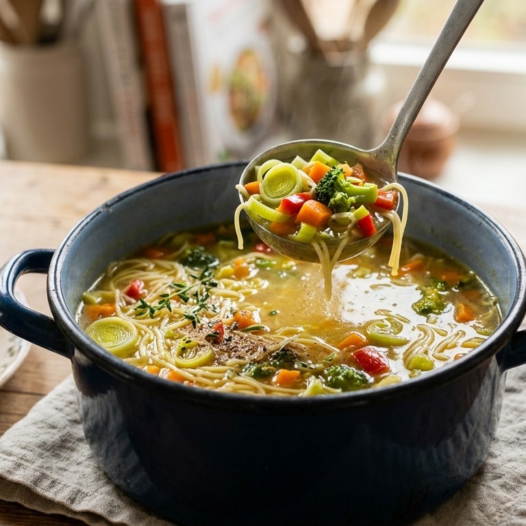 Kippensoep met prei recept