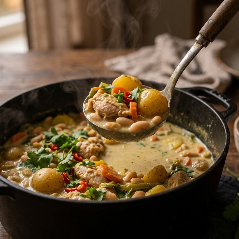 Kippotje met kokos recept