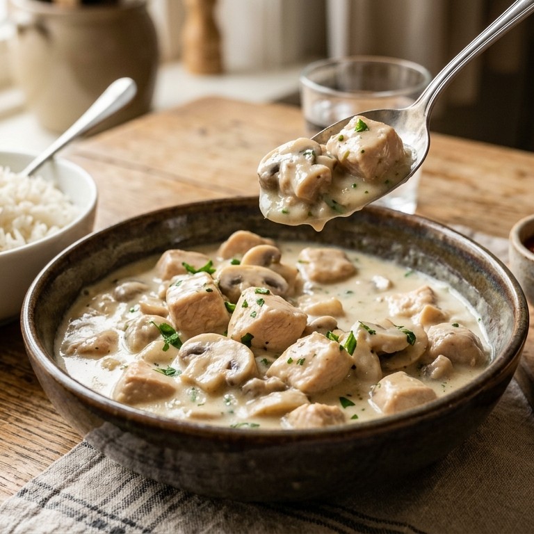 Kipragout met champignons recept