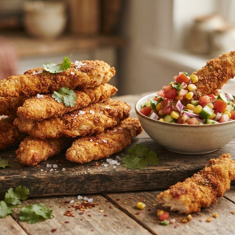 Kiprepen met salsa recept