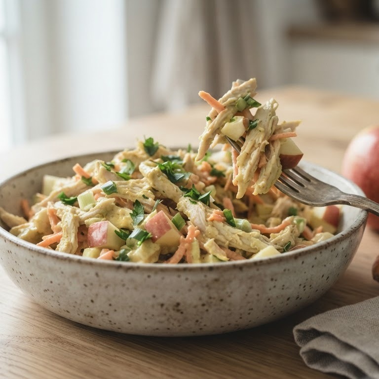 Kipsalade met veel groenten recept