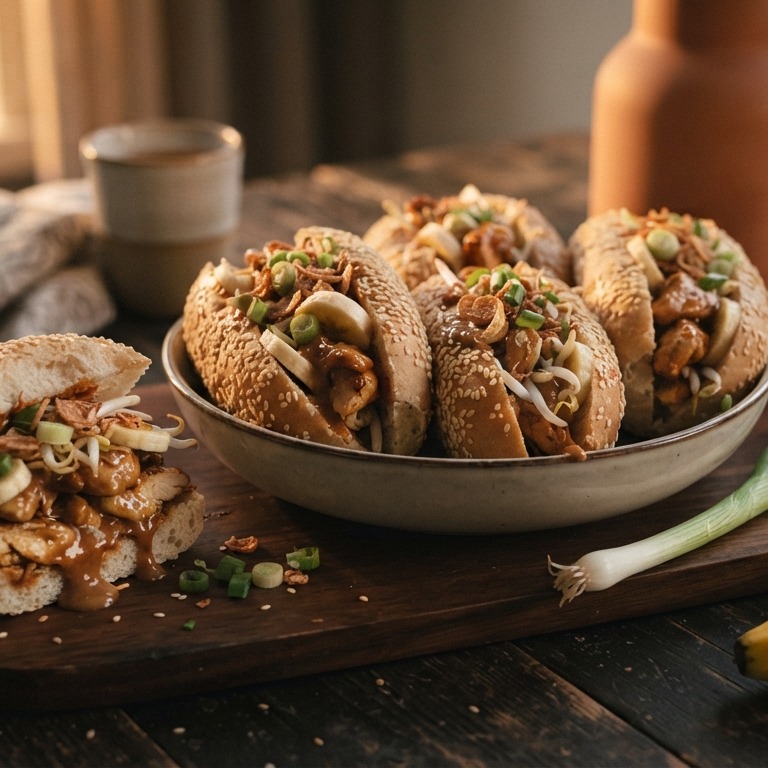 Kipsaté broodjes recept