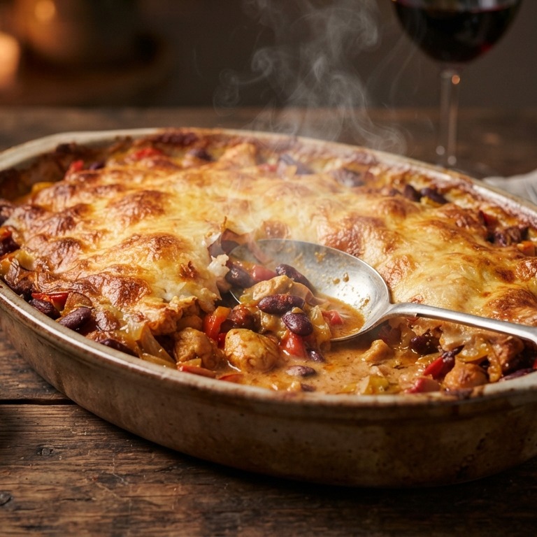 Kipschotel met rode kidneybonen recept