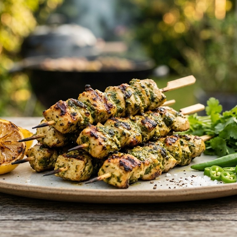 Kipstokjes op de BBQ recept